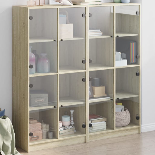 Libreria Ante Rovere Sonoma 136x37x142 cm in Legno Multistrato 3206519