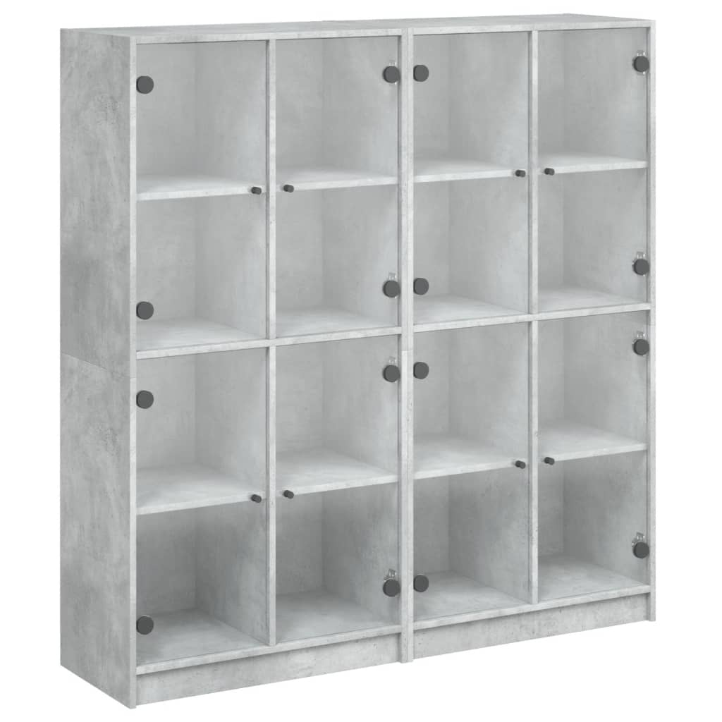 Libreria Ante Grigio Cemento 136x37x142 cm in Legno Multistrato 3206520