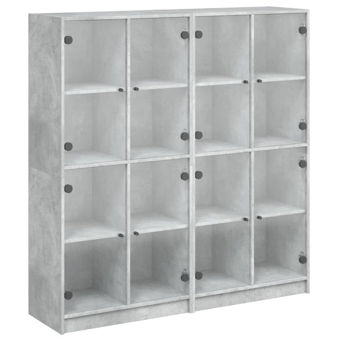 Libreria Ante Grigio Cemento 136x37x142 cm in Legno Multistrato 3206520