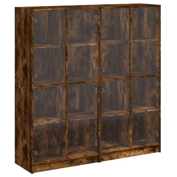 Libreria Ante Rovere Fumo 136x37x142 cm in Legno Multistrato 3206521