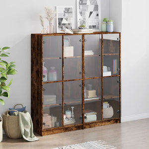 Libreria Ante Rovere Fumo 136x37x142 cm in Legno Multistratocod mxl 87327