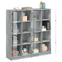 Libreria Ante Grigio Sonoma 136x37x142 cm in Legno Multistrato 3206522