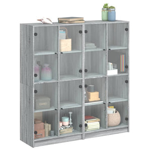 Libreria Ante Grigio Sonoma 136x37x142 cm in Legno Multistrato 3206522