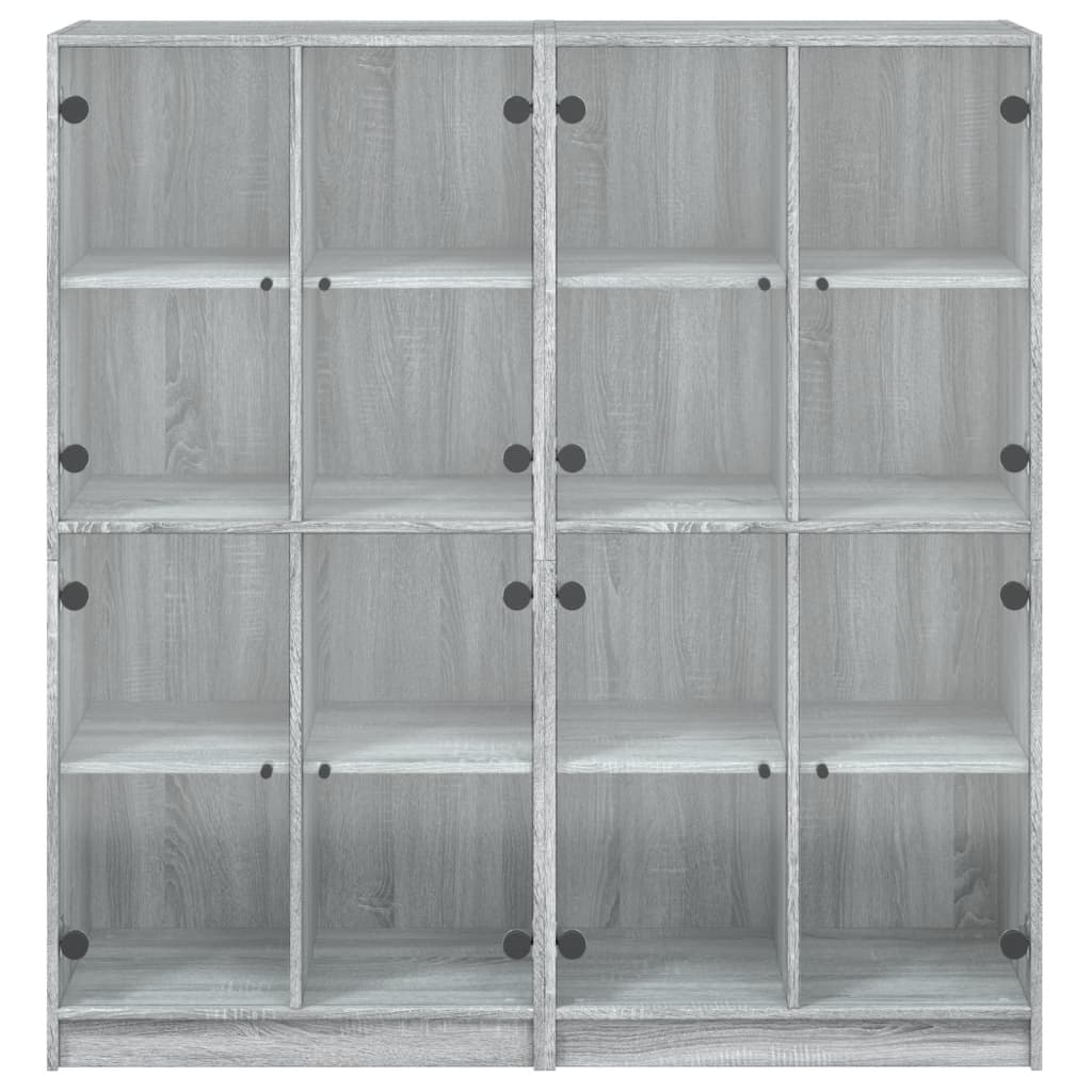 Libreria Ante Grigio Sonoma 136x37x142 cm in Legno Multistrato 3206522