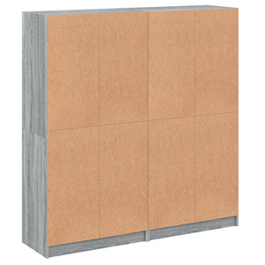 Libreria Ante Grigio Sonoma 136x37x142 cm in Legno Multistrato 3206522