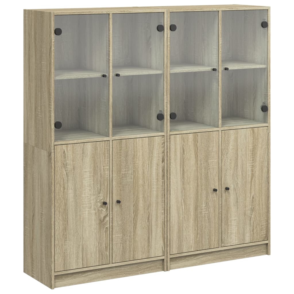 Libreria Ante Rovere Sonoma 136x37x142 cm in Legno Multistrato 3206526