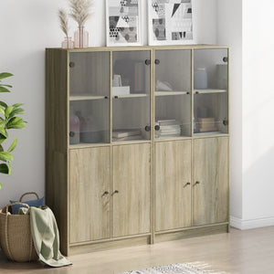 Libreria Ante Rovere Sonoma 136x37x142 cm in Legno Multistrato 3206526