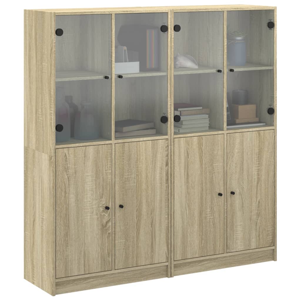 Libreria Ante Rovere Sonoma 136x37x142 cm in Legno Multistrato 3206526