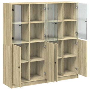 Libreria Ante Rovere Sonoma 136x37x142 cm in Legno Multistrato 3206526