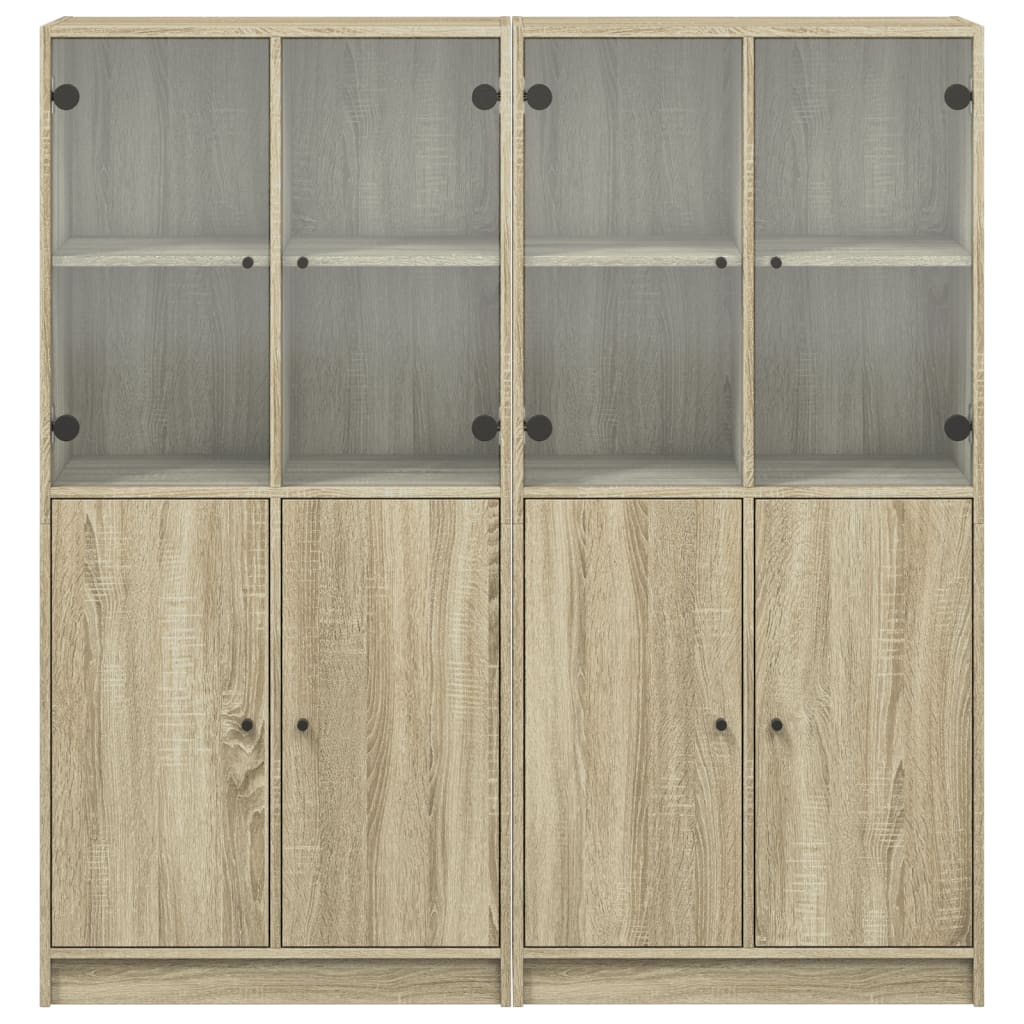 Libreria Ante Rovere Sonoma 136x37x142 cm in Legno Multistrato 3206526