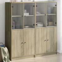 Libreria Ante Rovere Sonoma 136x37x142 cm in Legno Multistrato 3206526