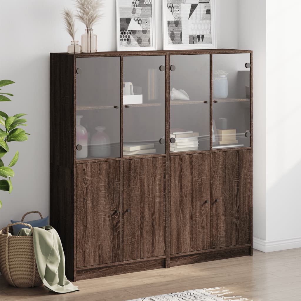 Libreria Ante Rovere Marrone 136x37x142 cm in Legno Multistrato 3206530