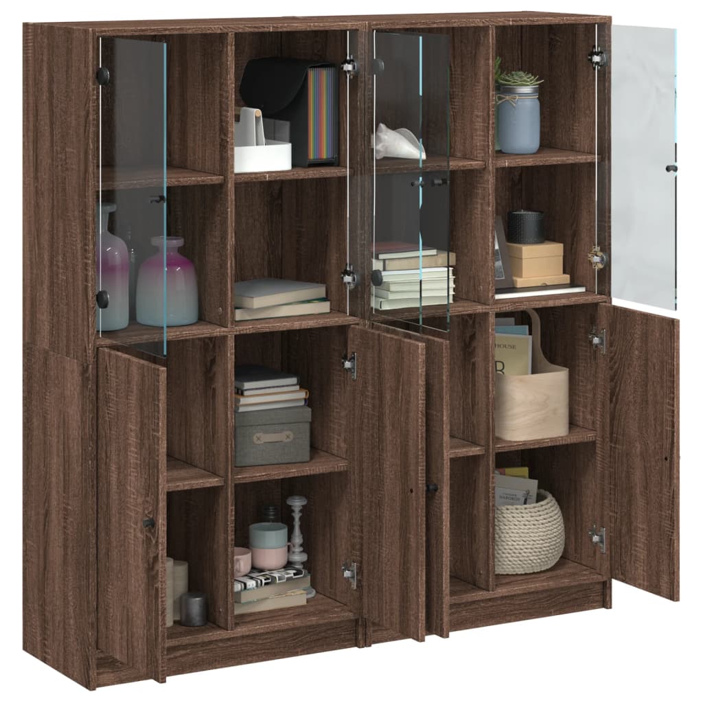 Libreria Ante Rovere Marrone 136x37x142 cm in Legno Multistrato 3206530