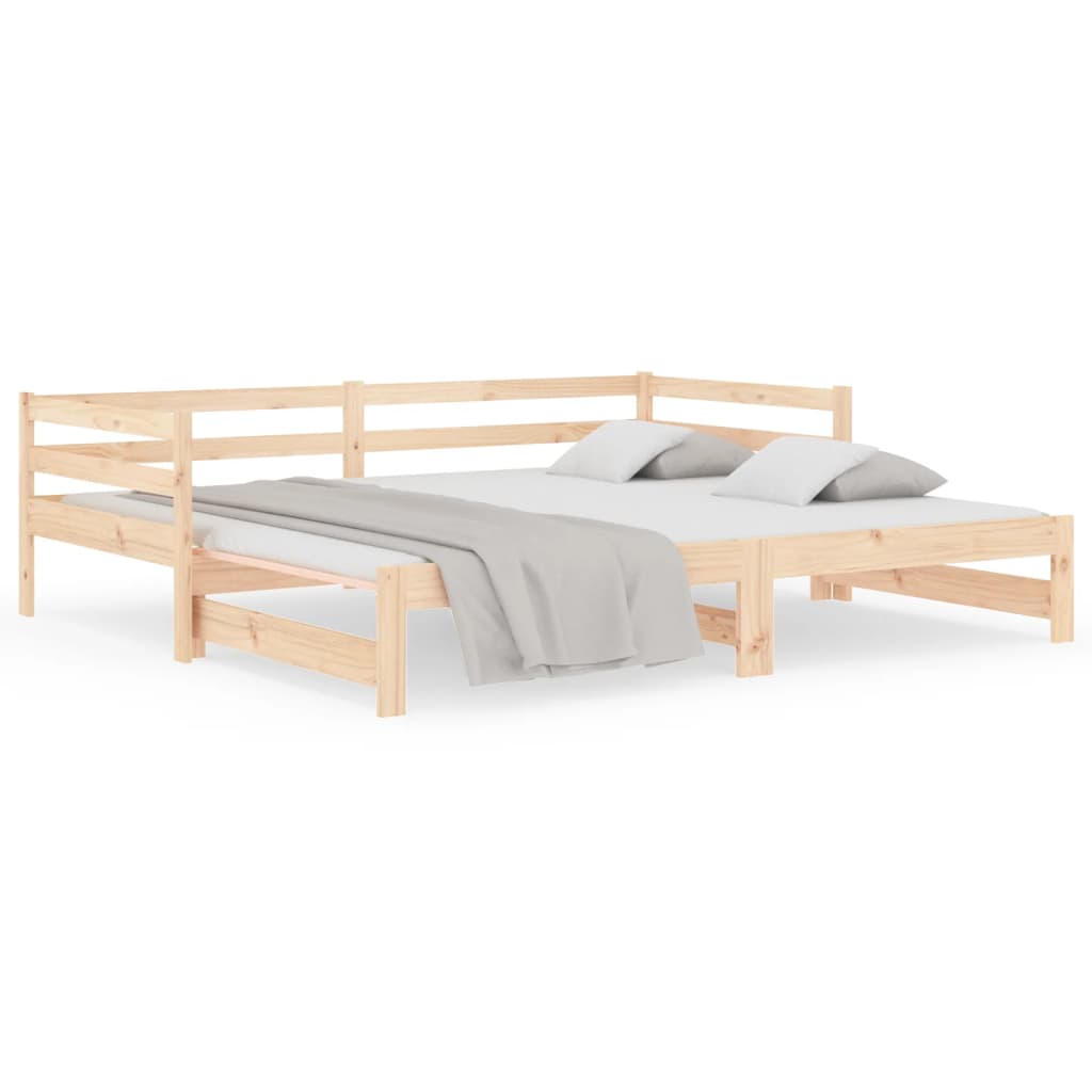 Divano Letto con Letto Estraibile 90x190 cm Legno Massello Pinocod mxl 85452