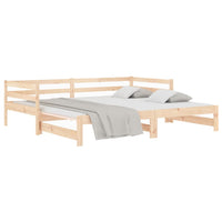 Divano Letto con Letto Estraibile 90x190 cm Legno Massello Pinocod mxl 85452