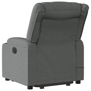 Poltrona Alzapersona Massaggi Elettrica Grigio Scuro Tessuto 3206583