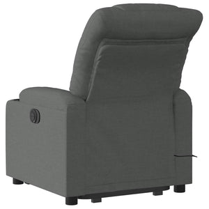 Poltrona Alzapersona Massaggi Elettrica Grigio Scuro Tessuto 3206673