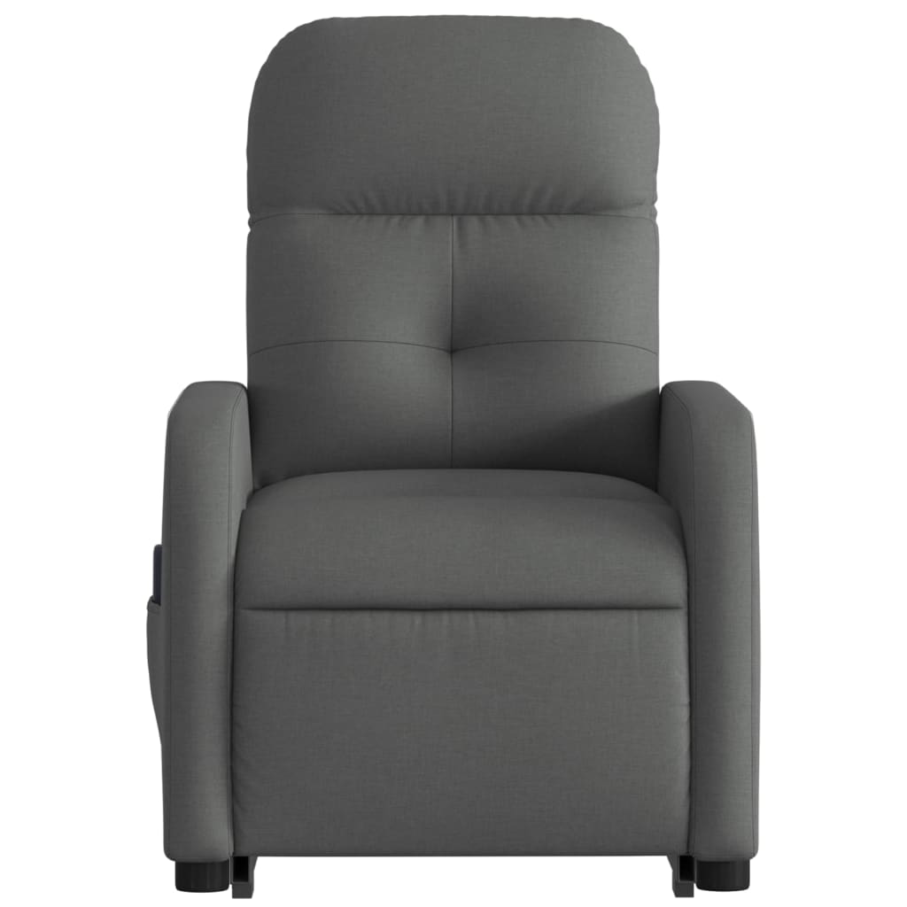 Poltrona Alzapersona Massaggi Elettrica Grigio Scuro Tessuto 3206823