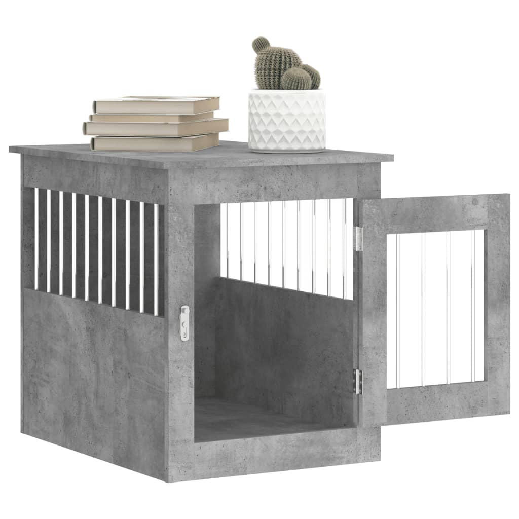 Gabbia Cani Arredamento Grigio Cemento 55x75x65cm Multistrato 838319