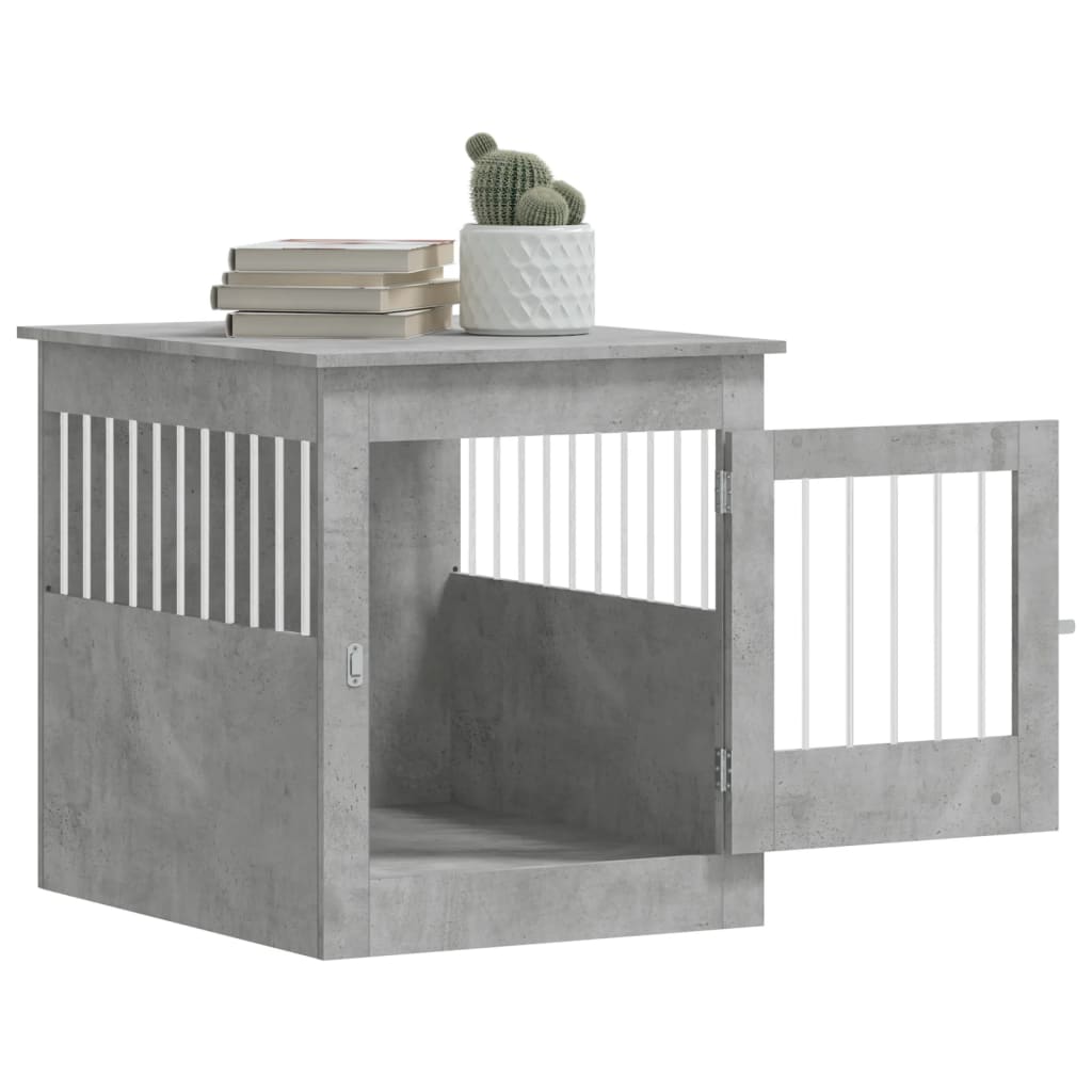 Gabbia Cani Arredamento Grigio Cemento 64,5x80x71cm Multistrato 838333