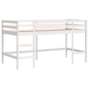 Letto Soppalco con Scala Bambini 90x190 cm Legno Massello Pinocod mxl 84611