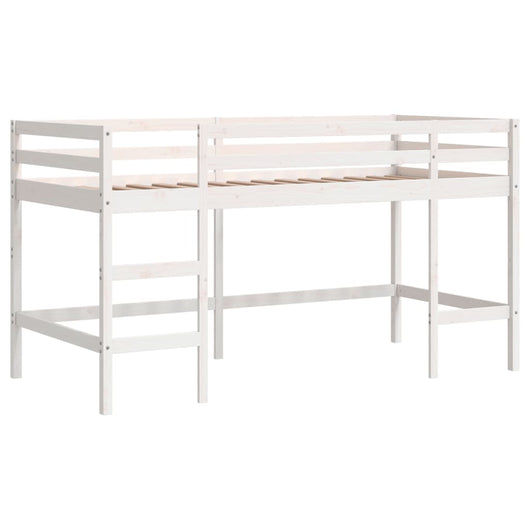 Letto Soppalco con Scala Bambini 90x190 cm Legno Massello Pinocod mxl 84611