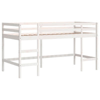 Letto Soppalco con Scala Bambini 90x190 cm Legno Massello Pino 835901