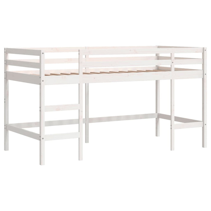 Letto Soppalco con Scala Bambini 90x190 cm Legno Massello Pino 835901