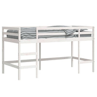 Letto Soppalco con Scala Bambini 90x190 cm Legno Massello Pino 835901