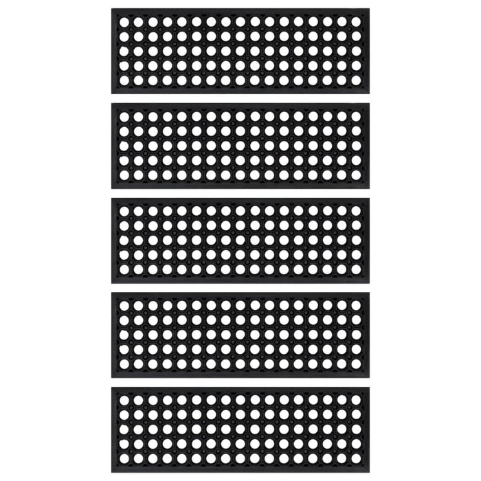 Tappetino per Scale 5 pz 25x75 cm in Gomma 155630