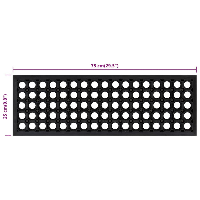 Tappetino per Scale 5 pz 25x75 cm in Gomma 155630