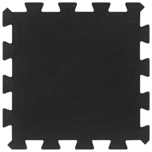 Piastrelle per Pavimenti in Gomma 9 pz Nere 16 mm 30x30 cm 155670