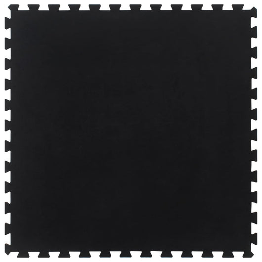 Piastrella per Pavimenti in Gomma Nera 12 mm 100x100 cm 155673