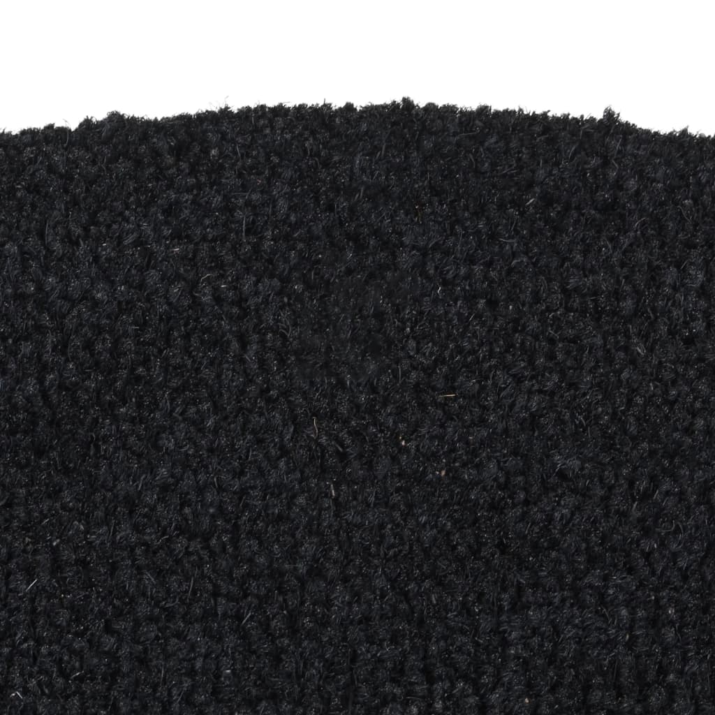 Zerbino Naturale Nero Mezzo Rotondo 40x60 cm Fibra di Cocco 155573