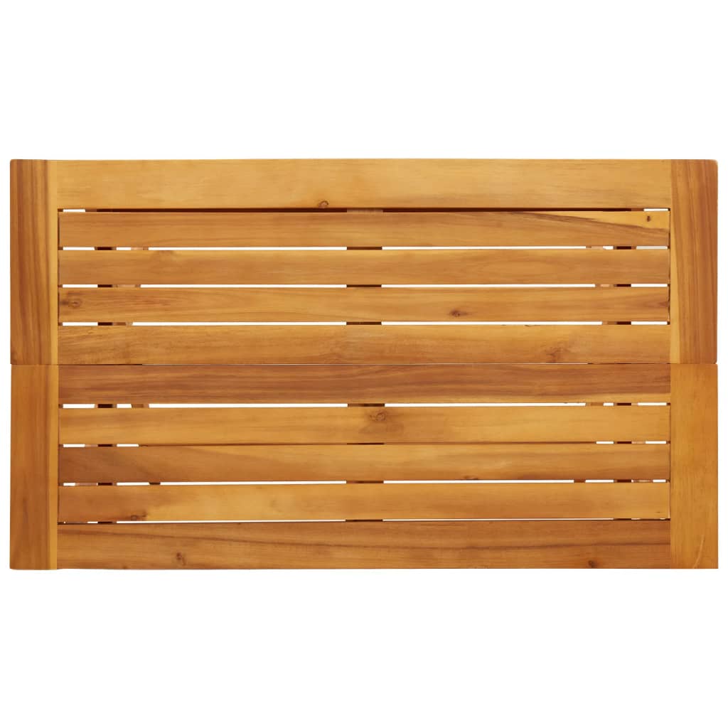 Tavolo Giardino Pieghevole 90x52,5x65 cm Legno Massello Acacia 364894