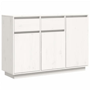 Credenza Bianca 110x34x75 cm in Legno Massello di Pinocod mxl 108680