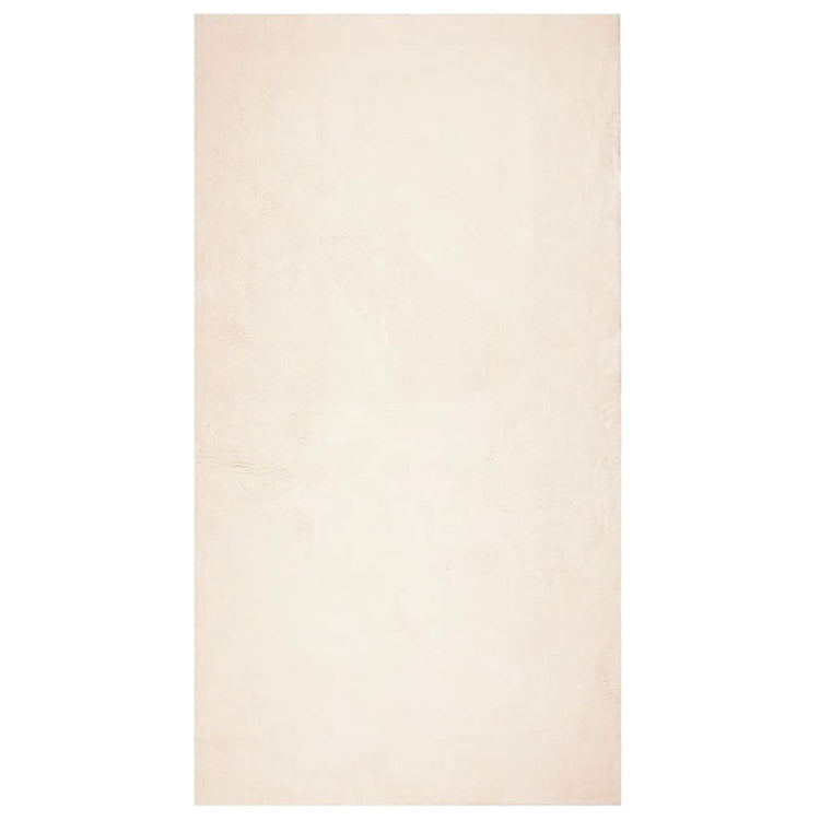 Tappeto a Pelo Corto HUARTE Morbido e Lavabile Beige 80x150 cmcod mxl 109938