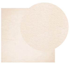 Tappeto a Pelo Corto HUARTE Morbido e Lavabile Beige 120x120 cmcod mxl 133952