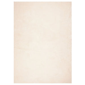 Tappeto a Pelo Corto Morbido e Lavabile Beige 120x170 cm 375019