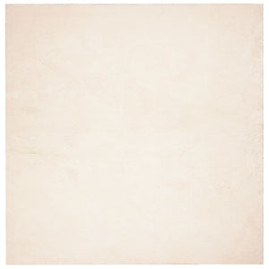 Tappeto a Pelo Corto Morbido e Lavabile Beige 240x240 cm 375025