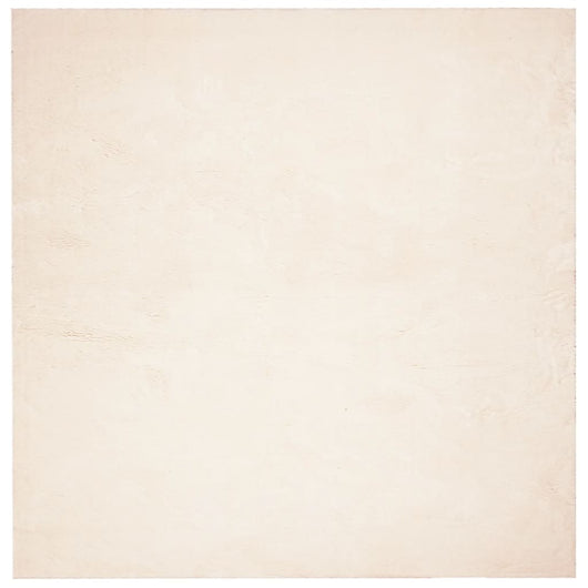 Tappeto a Pelo Corto Morbido e Lavabile Beige 240x240 cm 375025