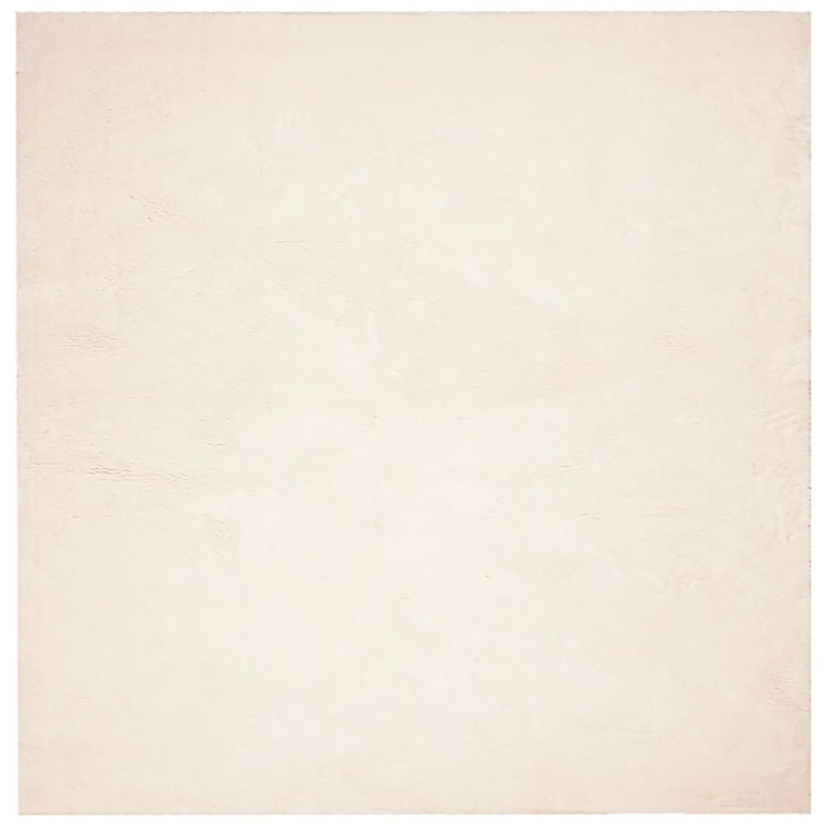 Tappeto a Pelo Corto Morbido e Lavabile Beige 240x240 cm 375025