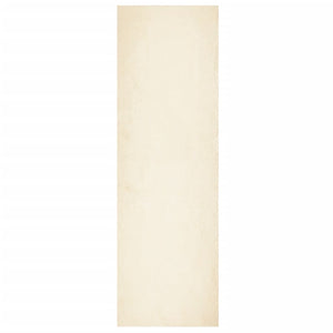 Tappeto a Pelo Corto Morbido e Lavabile Crema 80x250 cm 375035