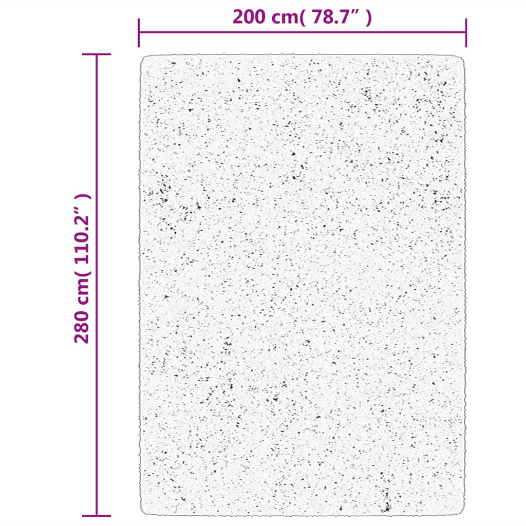 Tappeto a Pelo Corto Morbido e Lavabile Sabbia 200x280 cm 375062