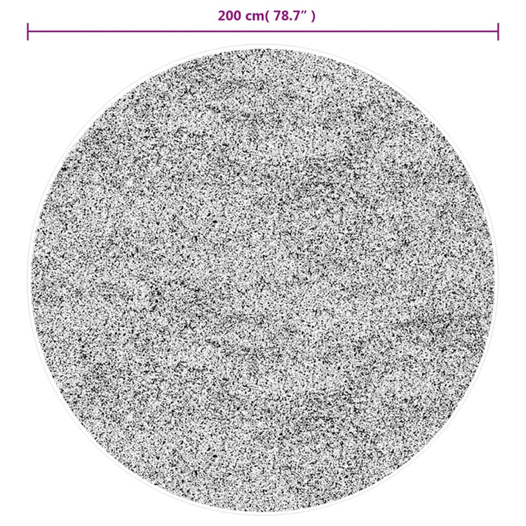 Tappeto a Pelo Corto Morbido e Lavabile Sabbia Ø 200 cm 375069