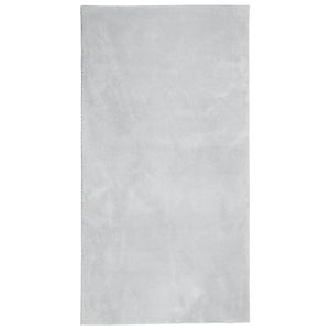 Tappeto a Pelo Corto Morbido e Lavabile Grigio 80x150 cm 375071