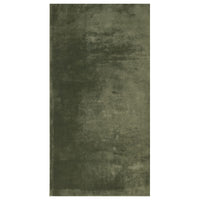 Tappeto a Pelo Corto Morbido e Lavabile Verde Bosco 80x150 cm 375090