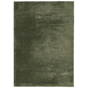 Tappeto a Pelo Corto Morbido e Lavabile Verde Bosco 200x280 cm 375100