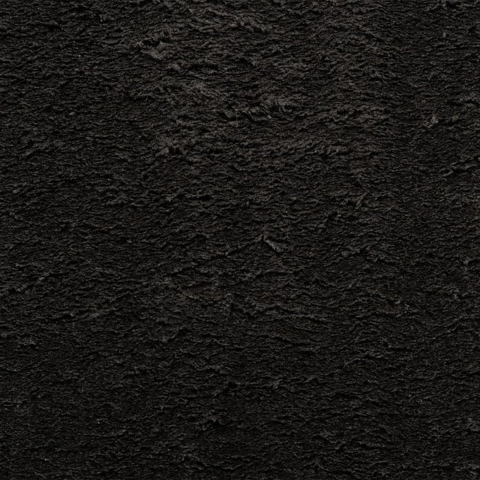 Tappeto a Pelo Corto Morbido e Lavabile Nero 80x250 cm 375111