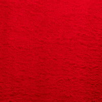 Tappeto a Pelo Corto Morbido e Lavabile Rosso 60x110 cm 375165